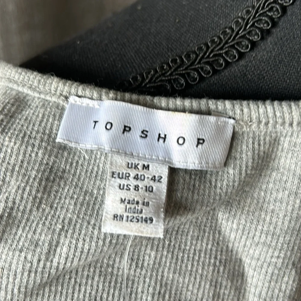 Gray Topshop Crop Tank Top